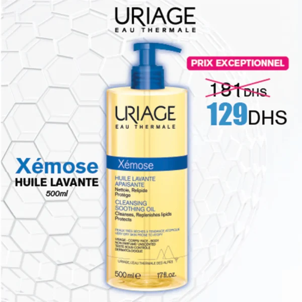 Uriage - Xemose - Huile Lavante Apaisante - 500 ml