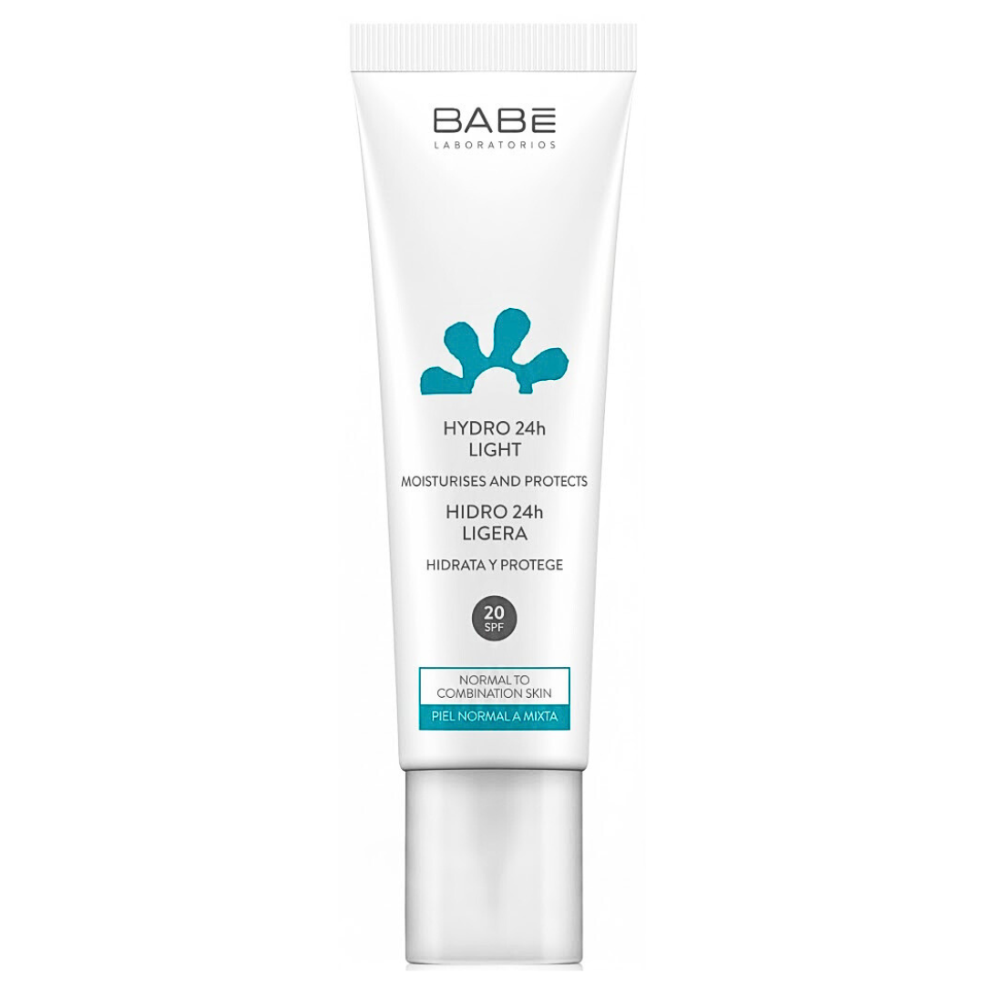 Babe-Hydro-24H-Light-spf20-50ml.png Babe Hydro 24H Light Spf20+ 50ml – Image 1