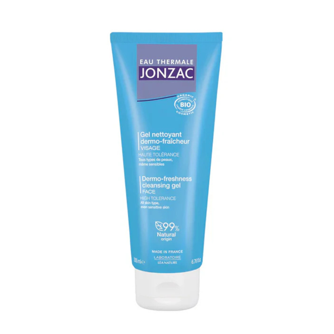 JONZAC-REHYDRATE-GEL-DERMO.png EAU THERMALE JONZAC RÉHYDRATE GEL NETTOYANT DERMO-FRAÎCHEUR 200 ml – Image 1