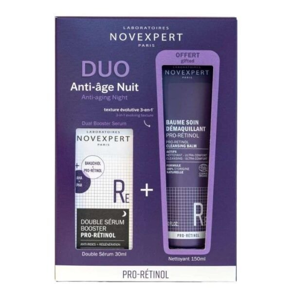 Novexpert Pro-Retinol Double Serum 30ml + Baume Demaquillant Offert