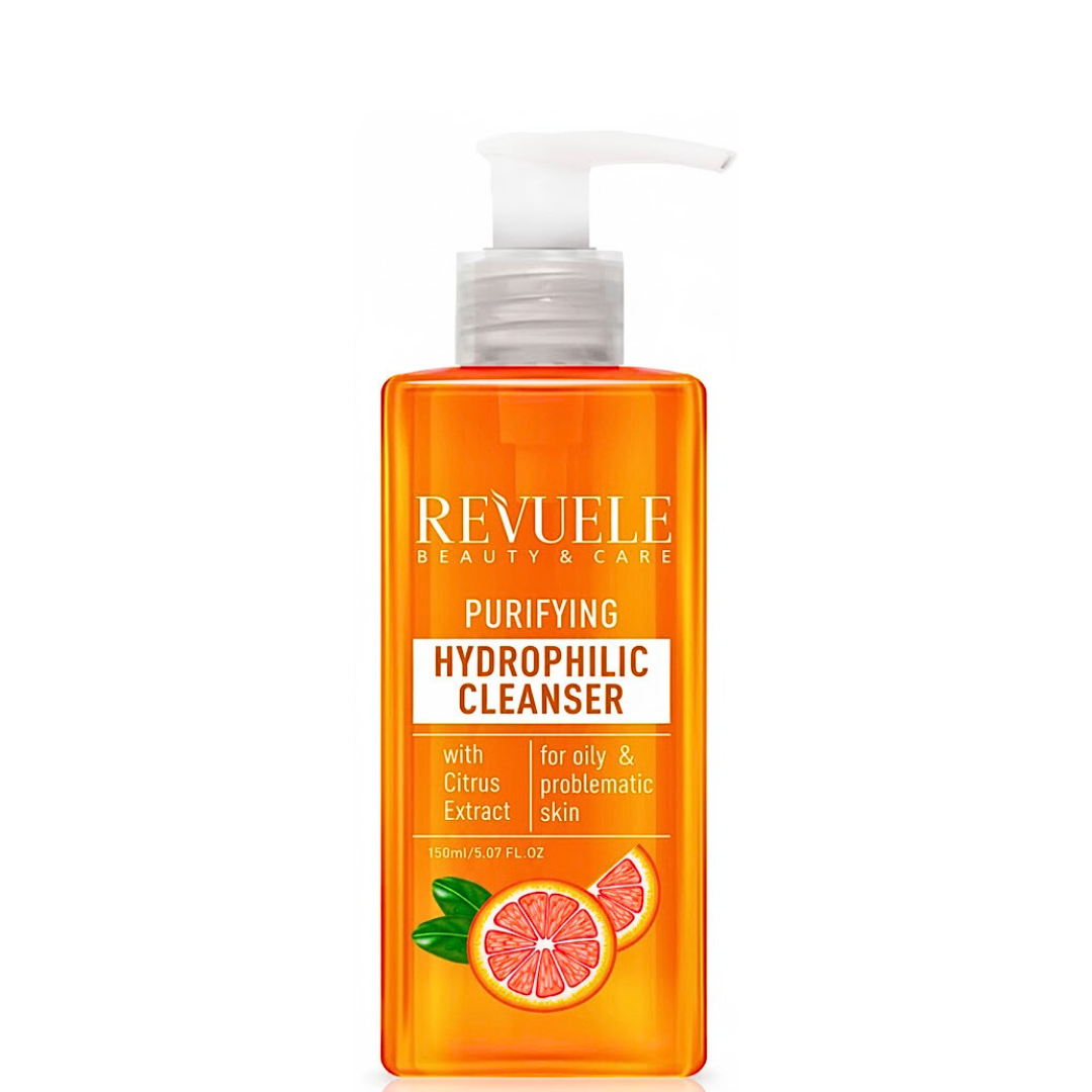 Revuele-Purifying-Hydrophilic-Cleanser-With-Citrus-Extract-150ml.png Revuele Purifying Hydrophilic Cleanser With Citrus Extract 150ml – Image 1