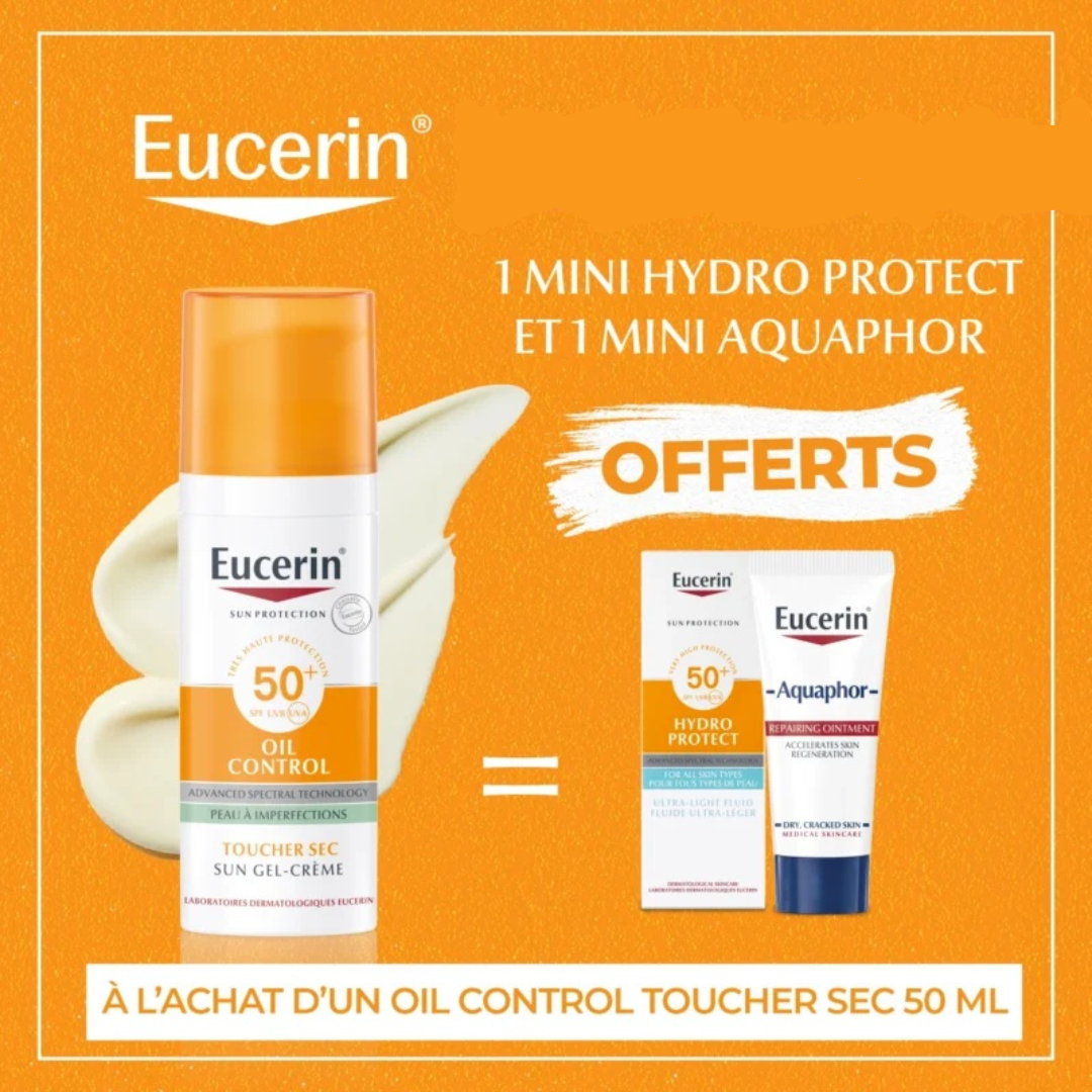Eucerin-Oil-Control-50mlHydro-Protect-5mlBaume-Reparateur-5ml-Pack.png Eucerin Huile Control 50ml+Hydro Protect 5ml+Baume Reparateur 5ml Pack – Image 1
