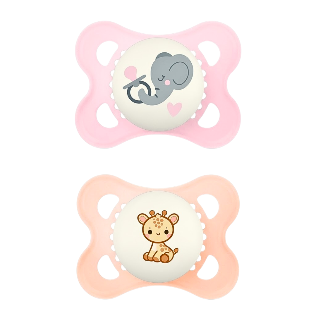 Mammia Paire De Suc Physiologique Happy Dream 0-6M Mammia Paire De Sucette Physiologique Happy Dream 0-6Mois – Image 1
