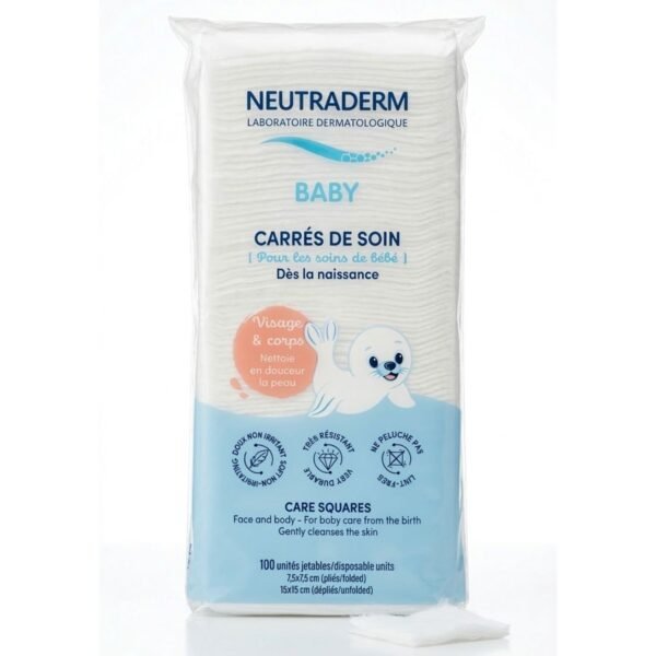 Neutraderm Carrés de Soin Visage & Corps - 100 Piéces