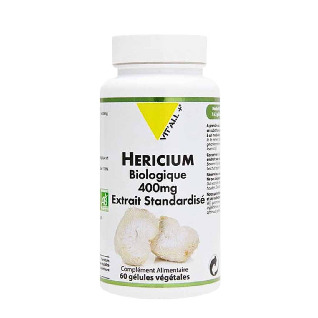 Vitall-Hericium-Biologique-400mg-60gelules.png Vit'all+ Hericium Biologique 400mg 60Gelules – Image 1