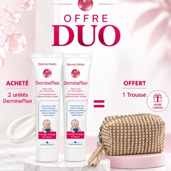 2 Dermine Plaste Bebe 80 g = Trousse Offerte
