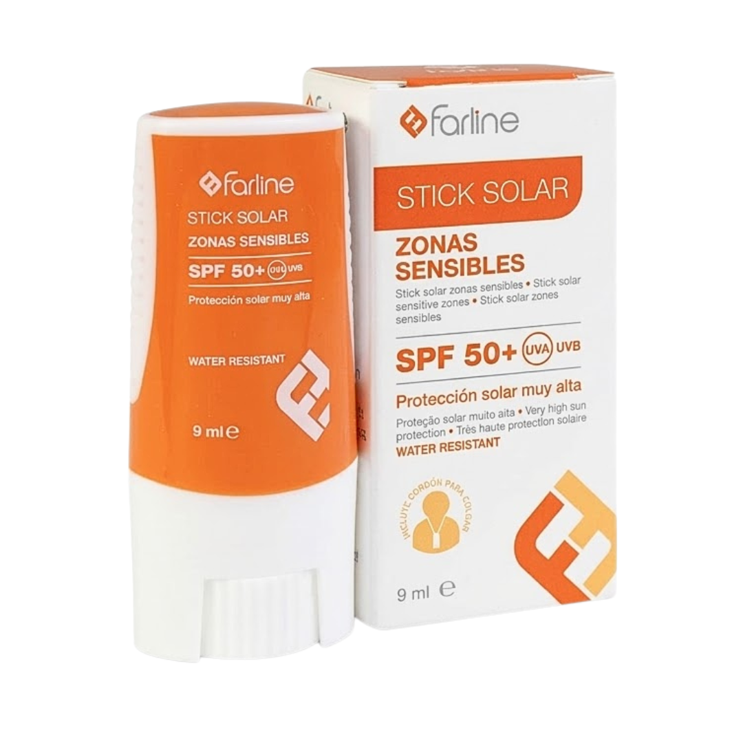 Farline Ecran solaire Stick Sensible spf50+ 9ml Farline Ecran Solaire Stick Sensible Spf50+ 9ml – Image 1