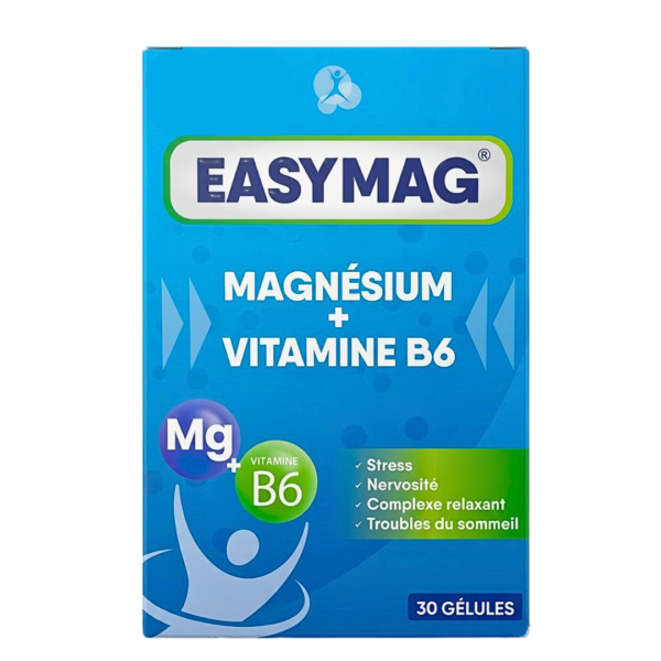 Easymag Magnesium+Vitamine B6 30Gelules