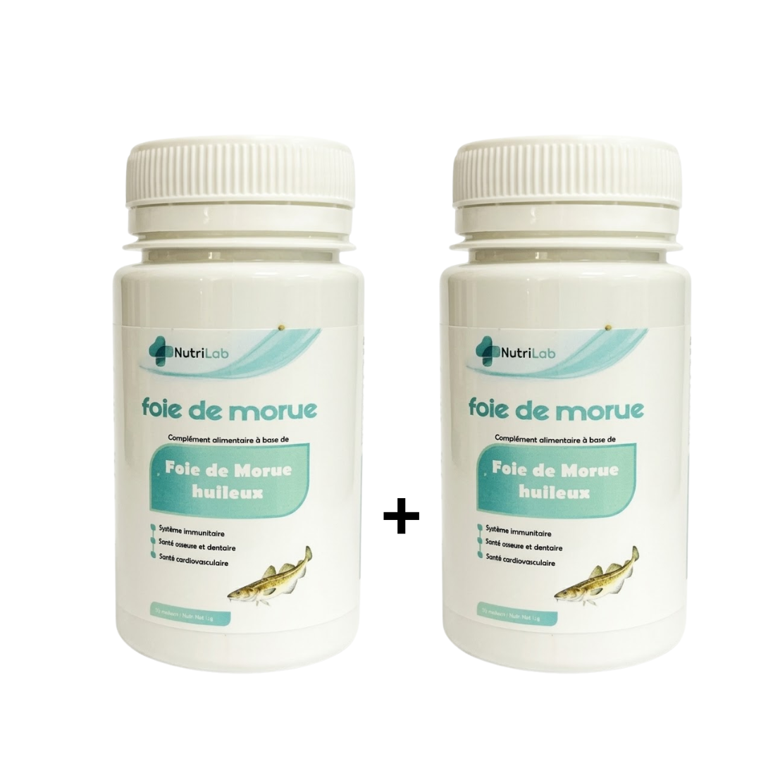 Nutrilab Foie De Morue 2×30 Gelules Pack