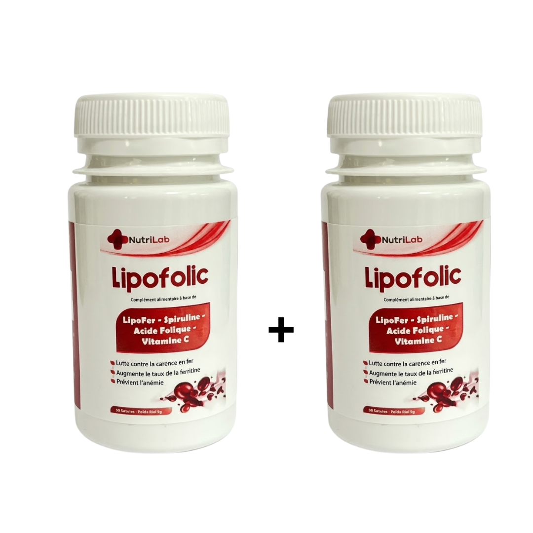 Nutrilab Lipofolic 2×30 Gelules Pack