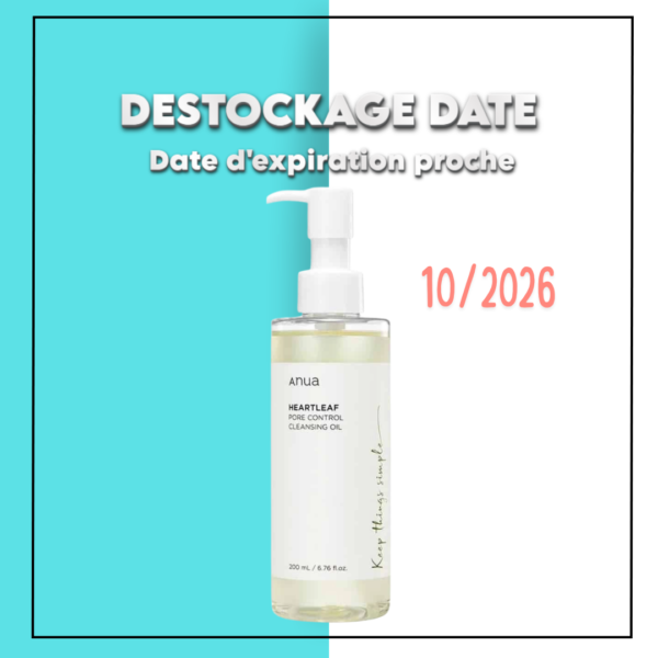 ANUA - Heartleaf Pore Control Cleansing Oil - 200ml - DESTOCKAGE DATE