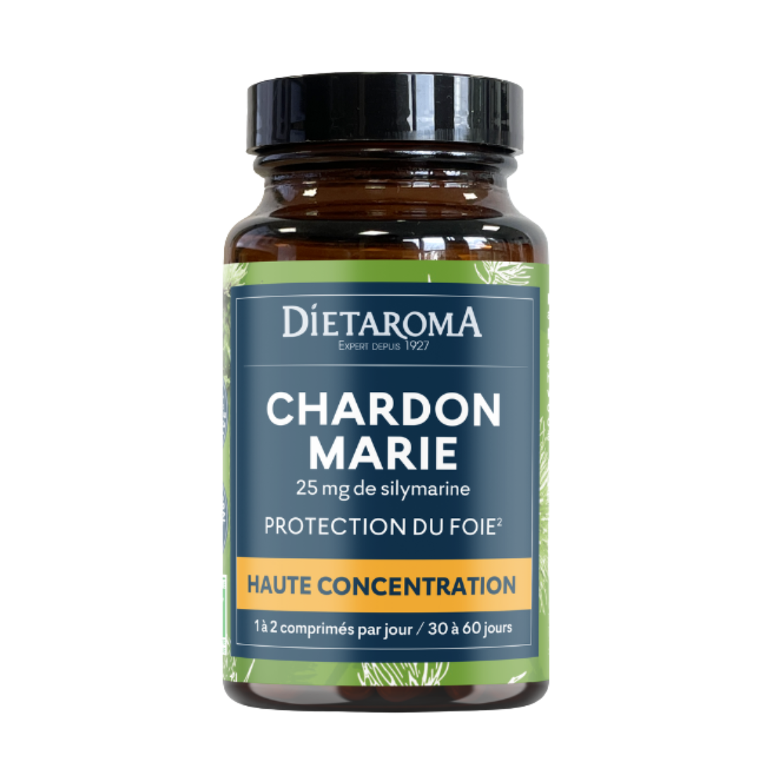Dietaroma CIP Chardon Marie 60cps Dietaroma Chardon Marie 25mg 60 Comprimes – Image 1