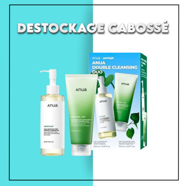 Anua Double Cleansing Duo Mousse 200ml+Huile Nettoyant 150ml Pack – DESTOCKAGE CABOSSÉ
