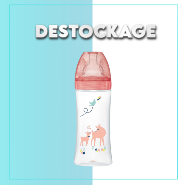 Dodie Biberon senstation+ Tétine plate 330ml + 6m jardin - DESTOCKAGE