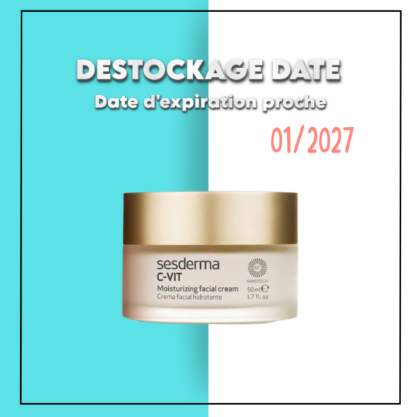 SESDERMA Crème hydratante C VIT 50ML  - DESTOCKAGE DATE