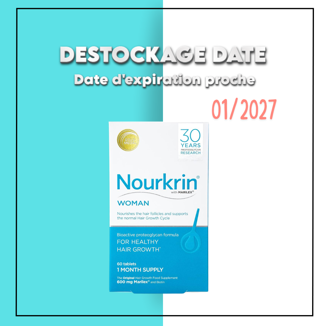 Date dexpiration proche (16) Nourkrin Woman 60 Tablettes - DESTOCKAGE DATE – Image 1