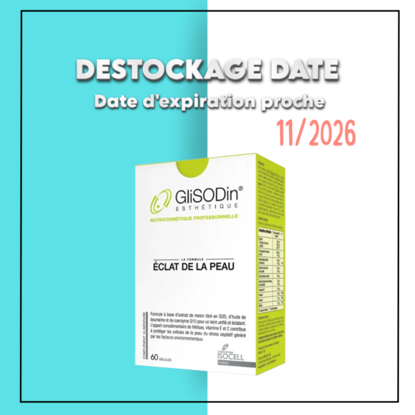 Glisodin Eclat de la peau 60 Gelules - DESTOCKAGE DATE