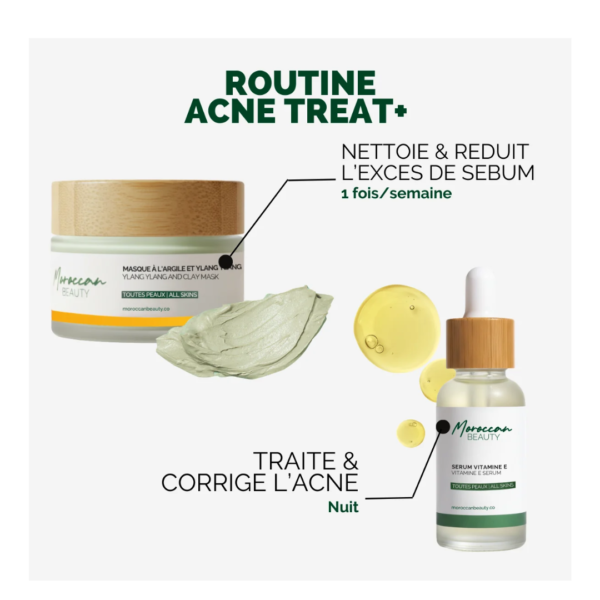 Moroccan Beauty Routine Acne Treat+ -Nettoie les corps & Traite l'acne