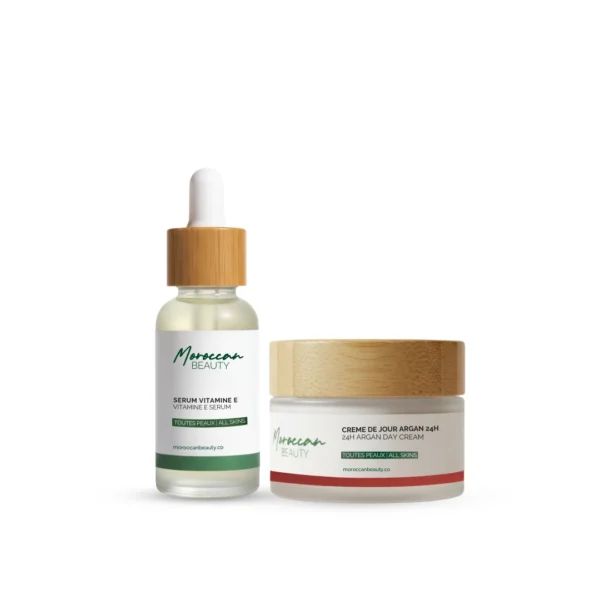 Moroccan Beauty Routine Morning+ Creme de jour 50ml + Serum Vitamine E