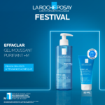 La Roche-Posay Effaclar Gel Moussant Peau Grasse Acnéique | 400ml = GEL MOUSSANT 50ML OFFERT