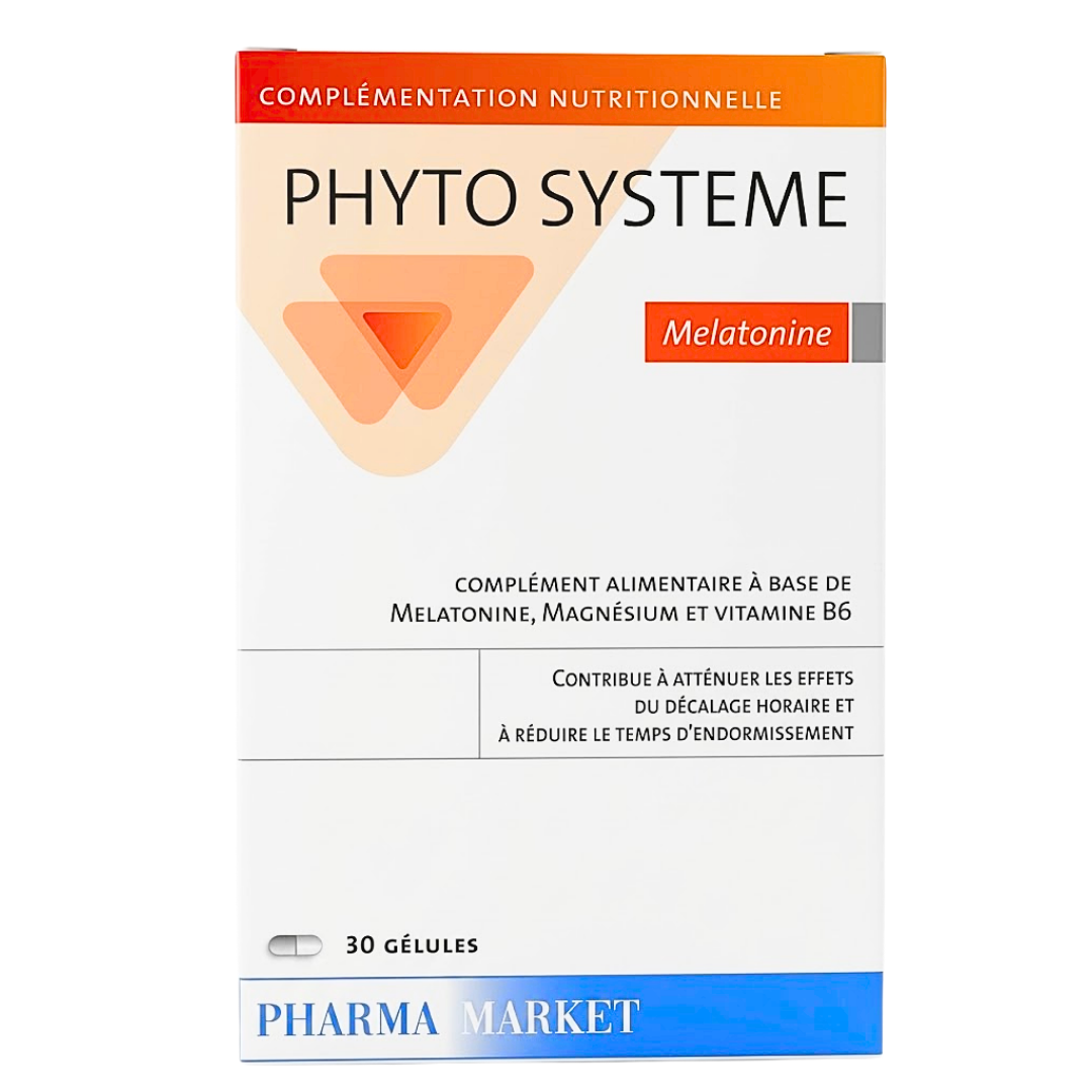 Phyto-systeme-Melatonine-30gelules.png Phyto Systeme Melatonine 30 Gelules – Image 1