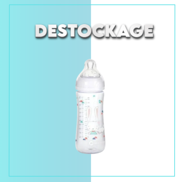 Bébé Conf Biberon Émotion PP Blanc 6-24m 360ml DESTOCKAGE
