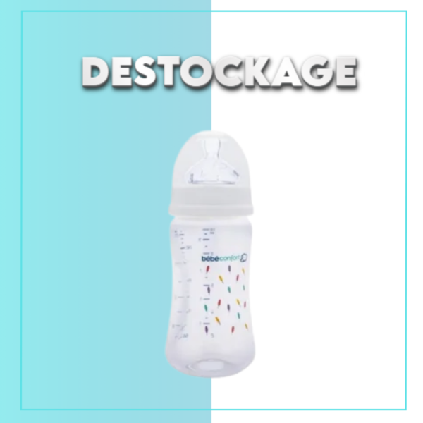 Bebe Confort - Biberon Maternity en verre 270 ml - Indians Blanc (0-12M +) DESTOCKAGE