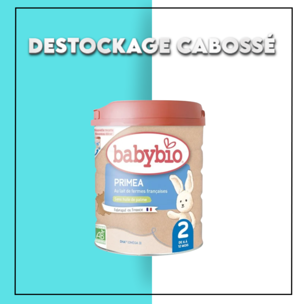 BABYBIO Lait 2ème âge Boîtes Lait infantile Primea 2 Croissance dès 6 mois 800G - DESTOCKAGE