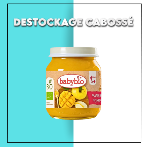 Babybio Petit Pot Mangue Pomme 130g - DESTOCKAGE CABOSSE