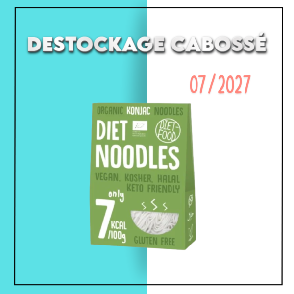 DIET FOOD KONJAC NOODLES 300G - DESTOCKAGE CABOSSE