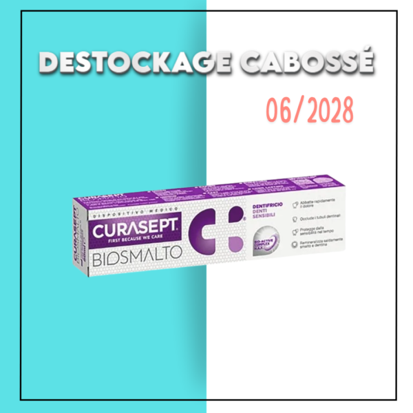 Curasept Biosmalto Dentifrice Sensitive teeth 75ml - DESTOCKAGE CABOSSE