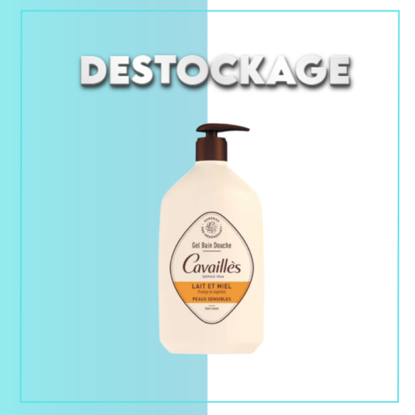 Rogé Cavaillés Gel bain douche – Lait et miel 1L DESTOCKAGE