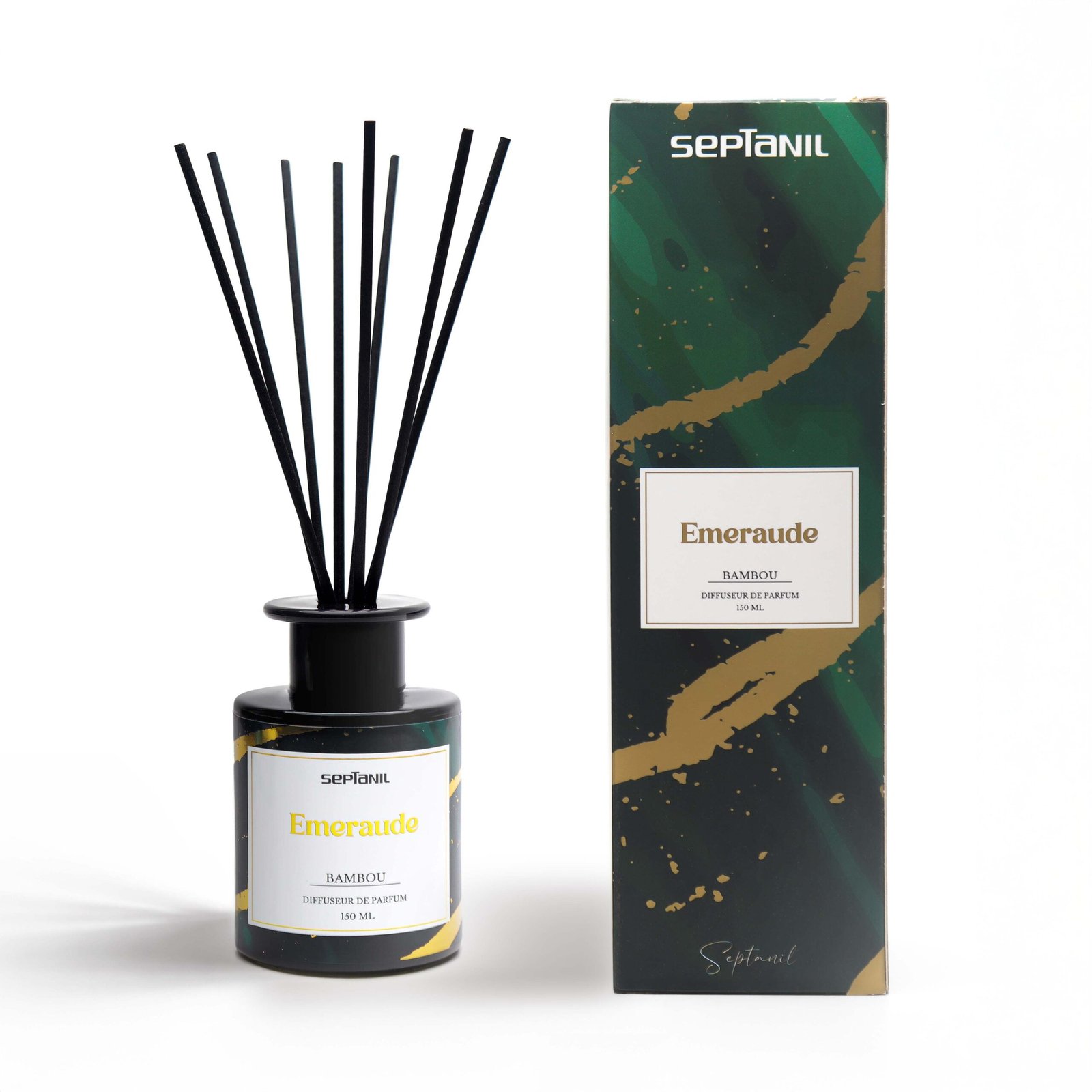 emeraudebambou Septanil Diffuseur De Senteur En Bambou Emeraude 150ml – Image 1