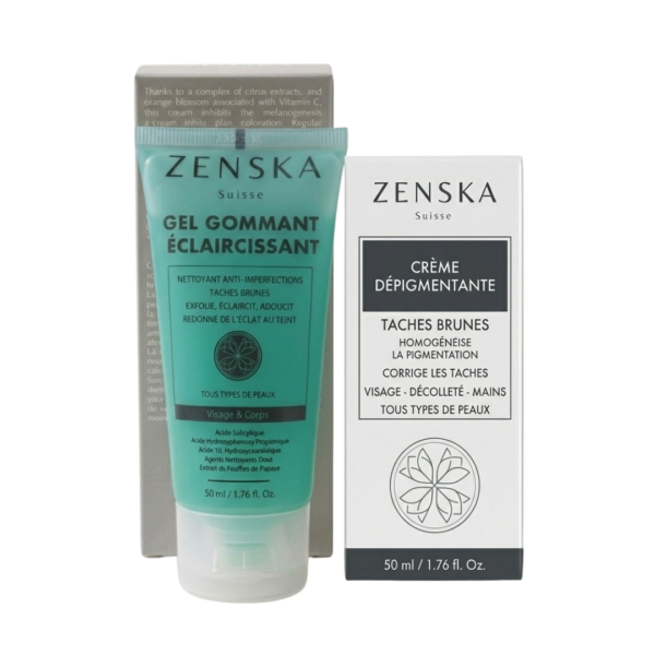 Zenska Crème Dépigmentante 50ml+Gel Gommante 50ml pack