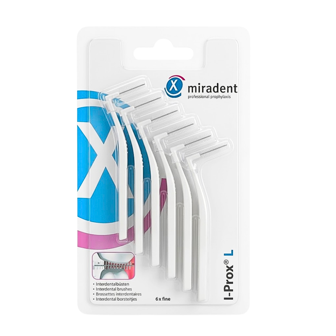 Mira-i-prox-L-blanc-630212.png Miradent Brossette Interdentaire I-Prox L Blanc 630212 – Image 1