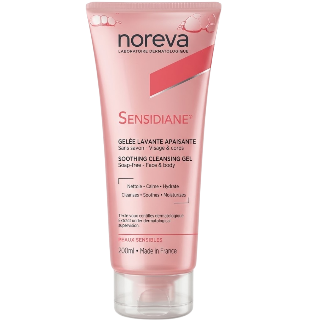 Sensidiane-Gele-Lavante-Apaisante-200ml.png Noreva Sensidiane Gele Lavante Apaisante 200ml – Image 1