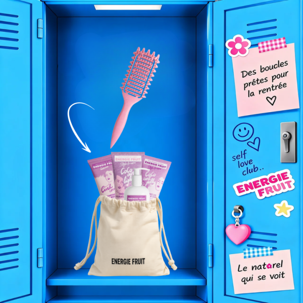 ENERGIE FRUIT PACK COCO CURL = POCHON ET BROSSE OFFERTS