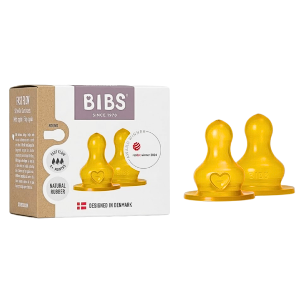 Bibs 2 Tetines Round Latex Fast Flow