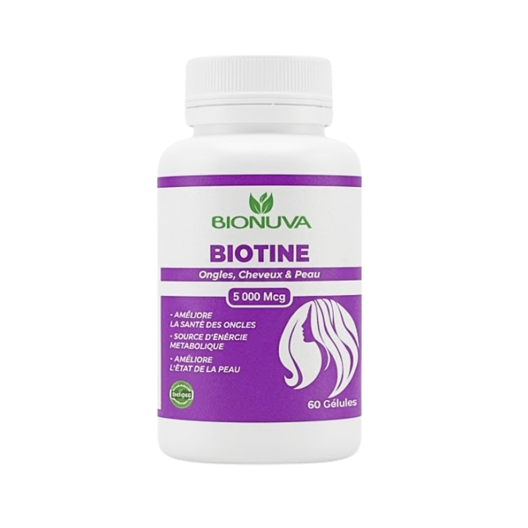 Bionuva-Biotine-60-gelules.png Bionuva Biotine 60 Gelules – Image 1