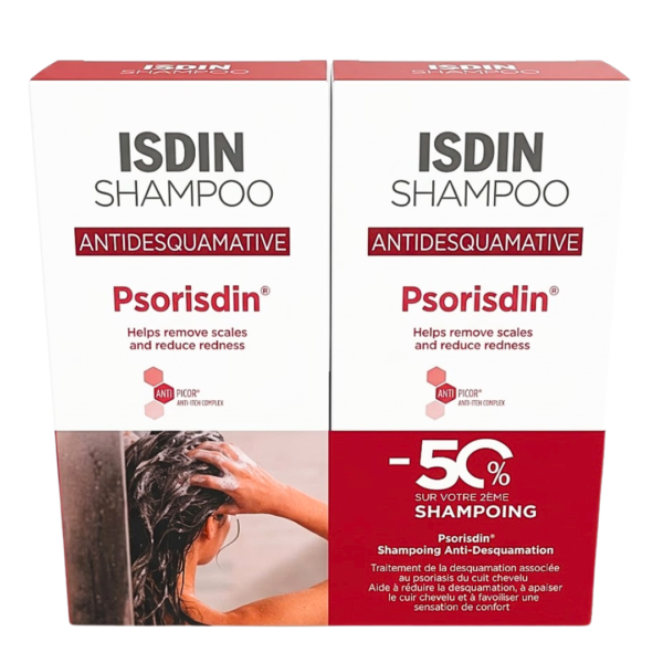 Isdin Shampoing Psorisdin Antidesquamatie 2x200ml -50% Sur La 2eme