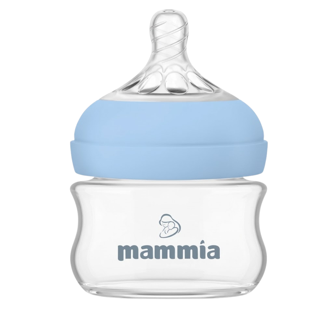 Mammia-Natural-Feeling-Bleu-90ml.png Mammia Biberon Natural Feeling Bleu 90ml – Image 1