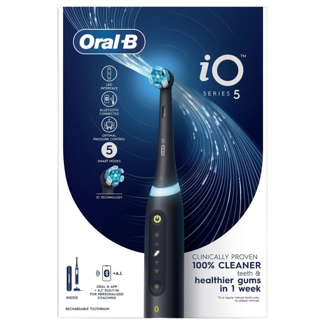 Oral-B-Bad-Electrique-iO-Series-5.png Oral-B Brosse A Dents Electrique iO Series 5 Black – Image 1