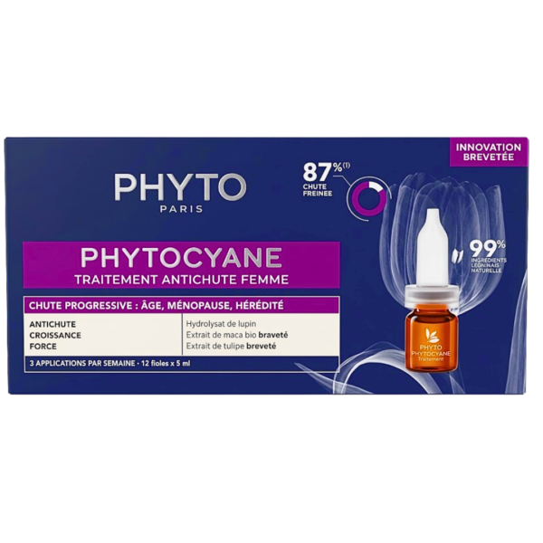 Phyto Phytocyane Traitement Anti-Hair Femme 12x5ml
