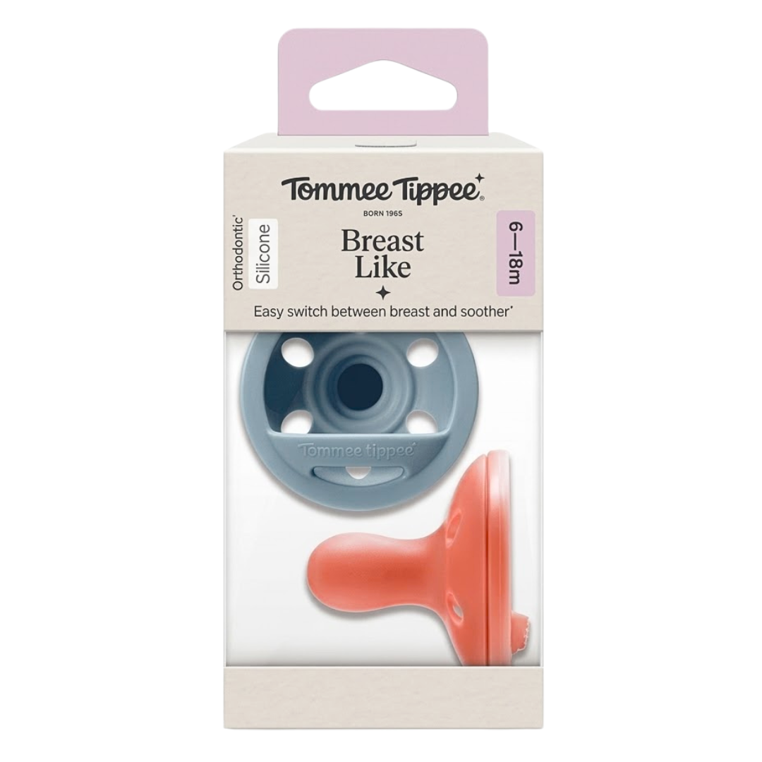 Tommee-Tippee-2-Sucettes-Type-Sein-6-18-Mois-Fille.png Tommee Tippee 2 Sucettes Type Sein 6-18 Mois Fille – Image 1