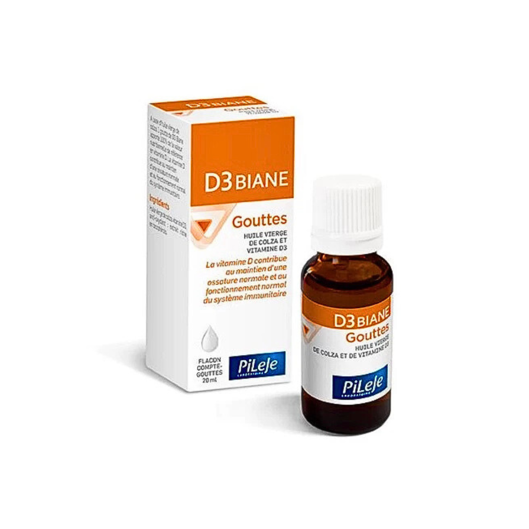 D3 Biane Gouttes Huile de Vierge de Colza et Vit D3 20ml