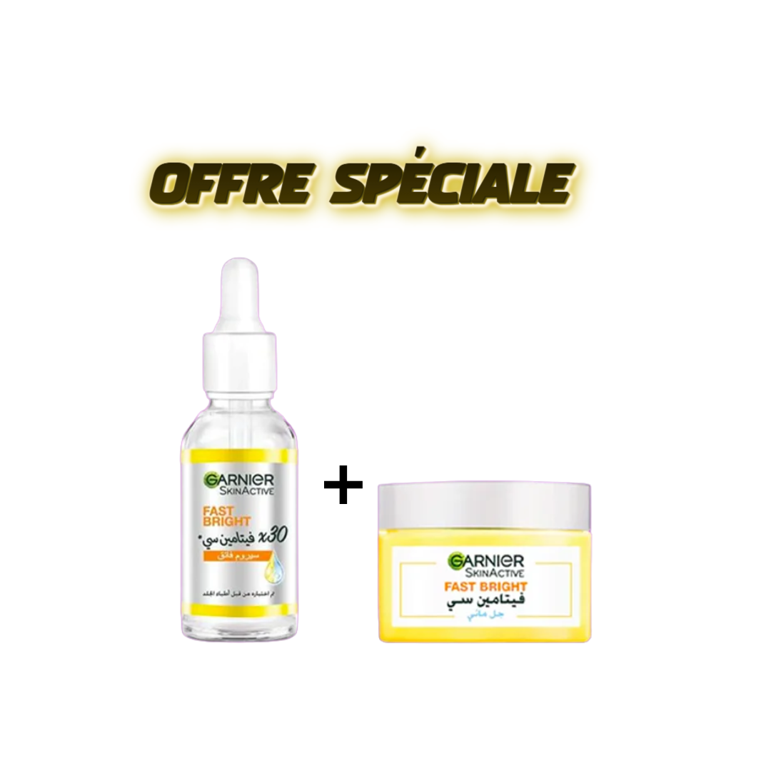 GARNIER AQUA GEL + SERUM FAST BRIGHT 30 ML