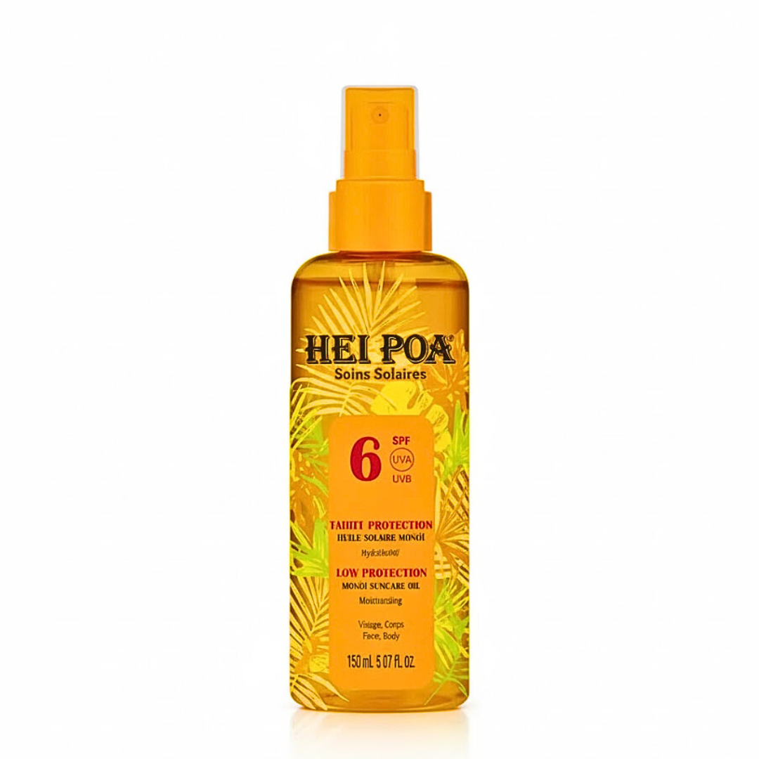 Hei Poa Huile Solaire Monoi Hydratante spf 6