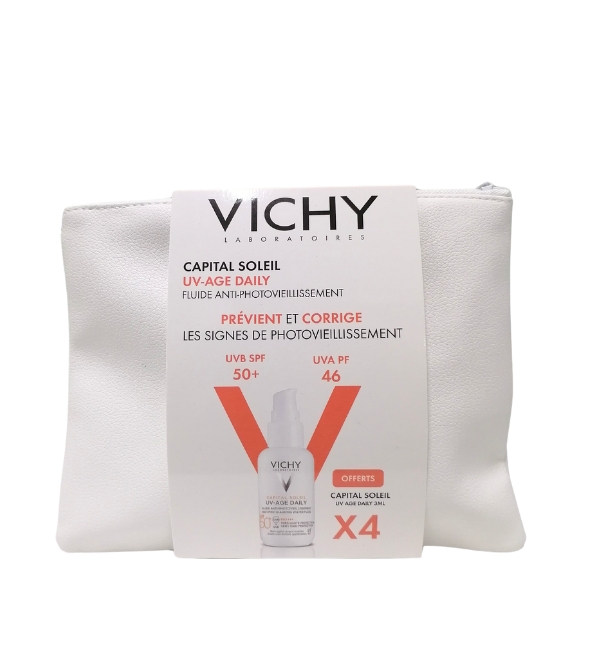 Vichy Capital Soleil UV-Age Daily Spf50+ 40ml Trousse - Beautymall