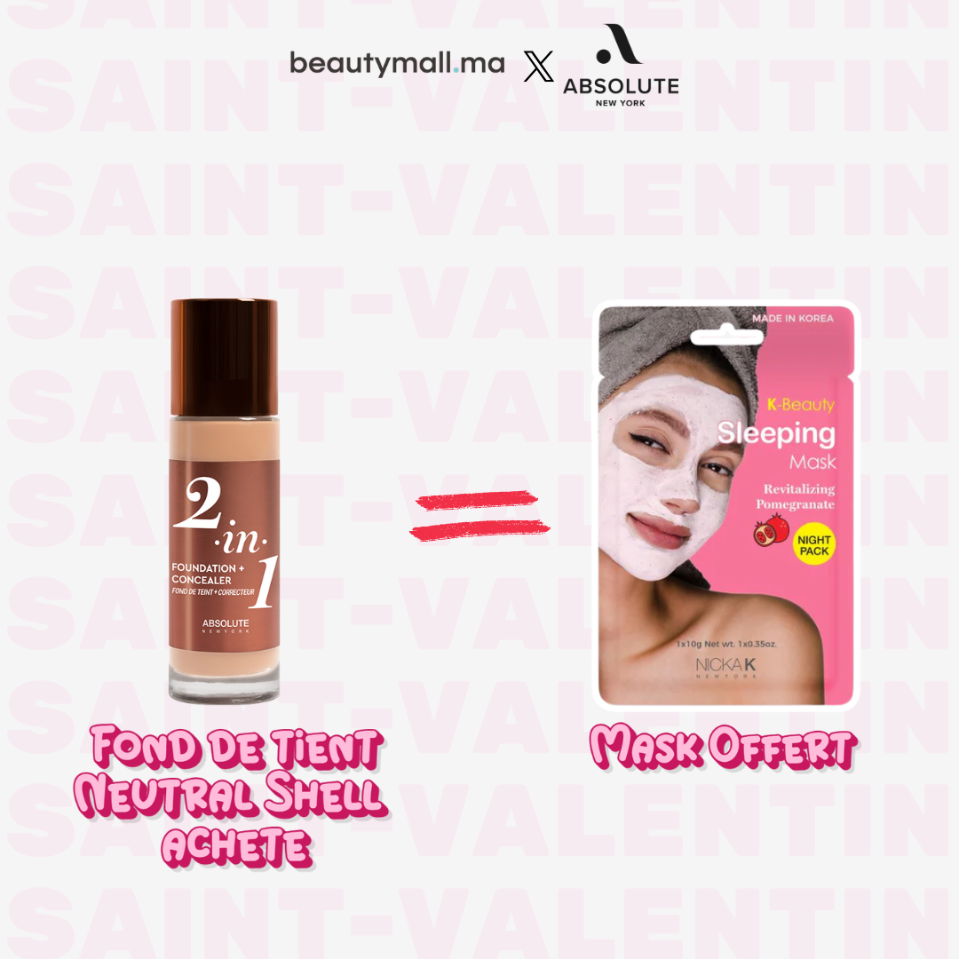 Absolute New York 2in1 Foundation & Concealer Neutral Shell 35ml