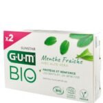 GUM Dentifrice Menthe Fraîche Aloe Vera Bio Lot de 2 x 75 ml